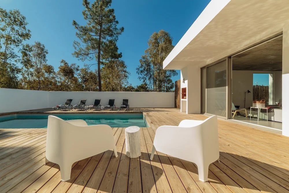 Modern house with garden and swimming pool